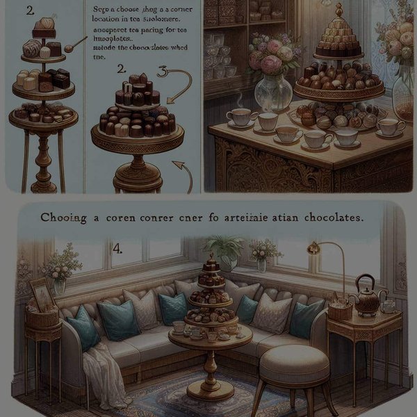 Quelles sont les étapes pour créer un coin dégustation de chocolats artisanaux dans un salon de thé?